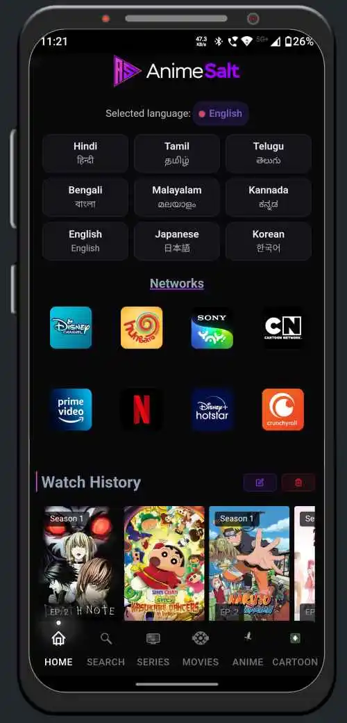 Anime Salt App Overview 1